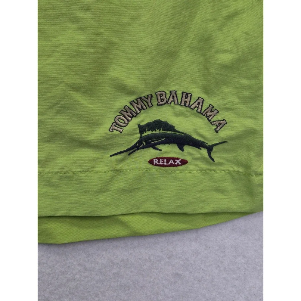 Tommy Bahama Swim Trunks Men's Medium Lime Green Mesh Lined